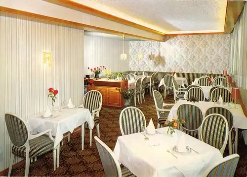 AK, Wildbad Schwarzw., Hotel "Traube", Gastraum, um 1973