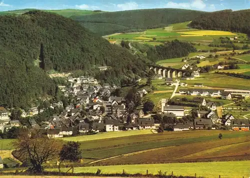 AK, Willingen Waldeck, Teilansicht, Ausblick vom Trais, um 1975