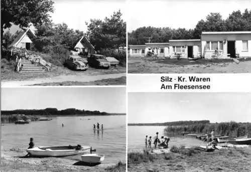 AK, Silz Kr. Waren, Am Fleesensee, vier Abb., 1985