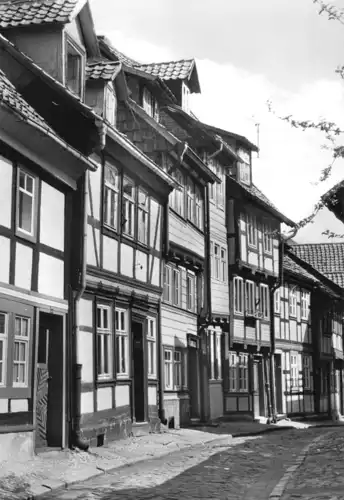 AK, Wernigerode, Fachwerkhäuser in der Kochstr., 1979