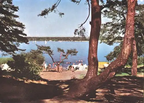 AK, Berlin, Havelpartie, Zeltplatz, um 1970