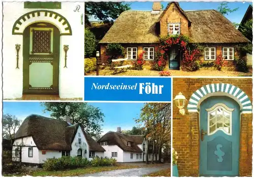 AK, Nordseeinsel Föhr, vier Abb., 1991