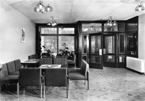 AK, Engelsbach Kr. Gotha, FDGB-Siedlung, Foyer, 1983