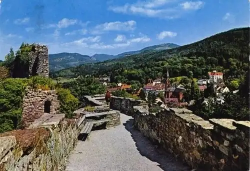 AK, Badenweiler, Blick von der Burg, 1975