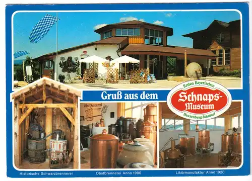 AK, Hauzenberg-Jahrdorf, Erstes Bayerisches "Schnaps-Museum", vier Abb., 1992