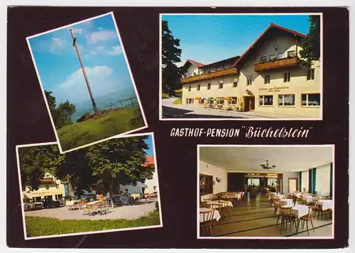 AK, Kerschbaum über Deggendorf, Pension - Gasthof "Büchelstein", vier Abb., 1967