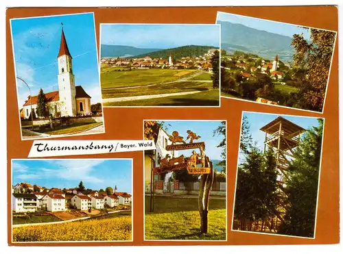 AK, Thurmansbang Bayer. Wald, sechs Abb., gestaltet, um 1982