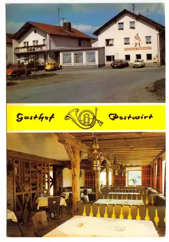 AK, Rosenau bei Grafenau, Gasthof "Postwirt, zwei Abb., um 1977