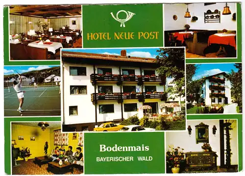 AK, Bodenmais Bayer. Wald, Hotel "Neue Post", sieben Abb., um 1981