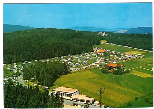 AK, Viechtach Bayer. Wald, Campingplatz, Luftbildansicht, 1972