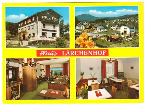 AK, Bayerisch Eisenstein, Haus Lärchenhof, vier Abb., um 1977