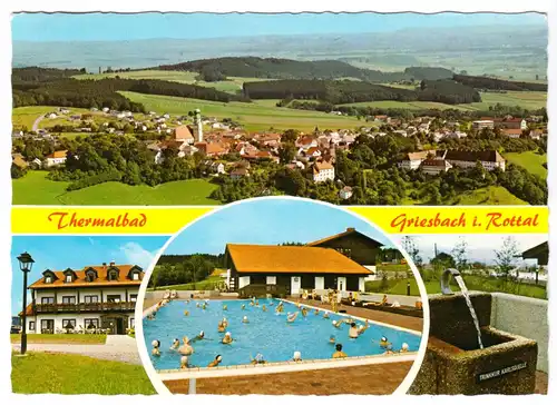 AK, Griesbach im Rottal, Ndb., Thermalbad, vier Abb., 1982