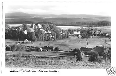 AK, Friedenfels Opf., Blick zum Schloßberg, ca. 1956