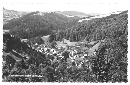 AK, Rohrbach Thür. Wald, Teilansicht, 1961