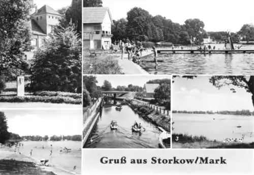 AK, Storkow Mark, fünf Abb., 1979