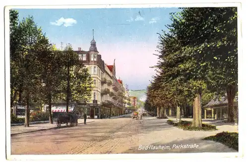 AK, Bad Nauheim, Partie in der Parkstr., 1920