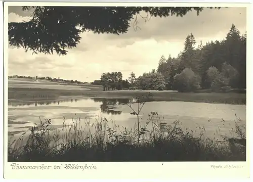 AK, Fichtenau, Tannenweiher bei Wildenstein, Echtfoto, um 1940