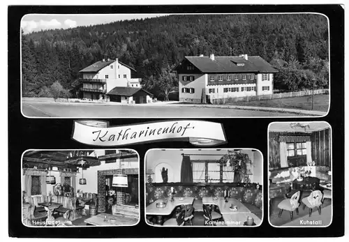 AK, Treffelstein Bayer. Wald, Hotel - Restaurant Katharinenhof, vier Abb., 1974