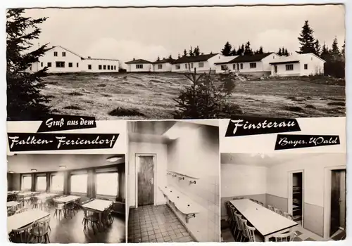 AK, Finsterau Bayer. Wald, Falken-Feriendorf, vier Abb., gestaltet, um 1970