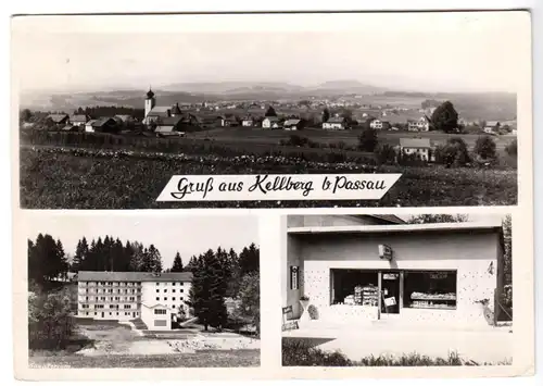 AK, Kellberg b. Passau, drei Abb., 1963