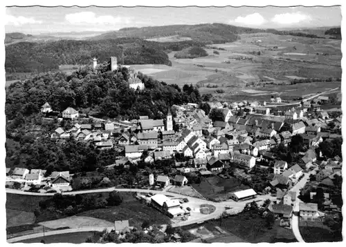 AK, Falkenstein Bayer. Wald, Luftbildansicht, 1968