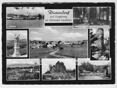 AK, Dietersdorf bei Schönsee und Umgebung, acht Abb., um 1969