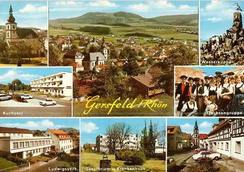 AK, Gersfeld Rhön, acht Abb., um 1978