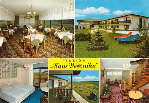 AK, Rheinsfeld Hunsrück, Pension "Haus Veronika", fünf Abb., 1978