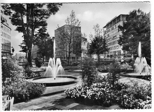 AK, Köln am Rhein, Anlagen an der Ringstr., 1956