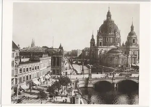 AK, Berlin Mitte, Friedrichsbrücke und Dom, 1924, Reprint um 1991