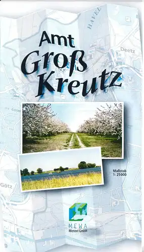 Stadtplan, Amt Groß Kreutz mit Ortsteilen, um 2000