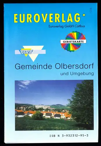 Stadtplan, Ortsplan Gemeinde Olbersdorf und Umgebung, 1998
