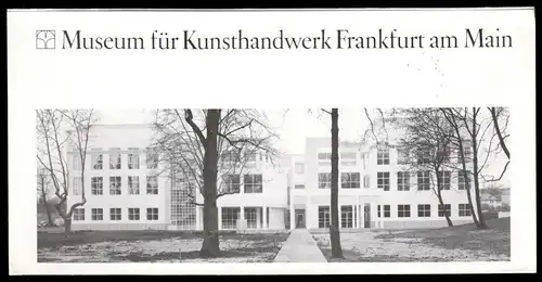tour. Prospekt, Museum für Kunsthandwerk Frankfurt am Main, um 1990