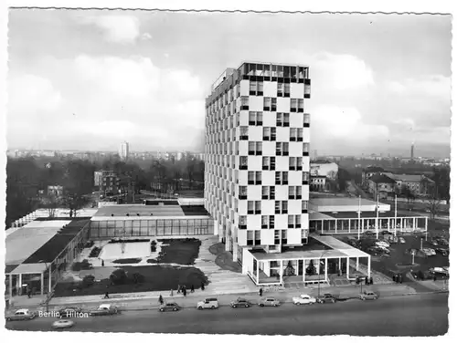 AK, Berlin Tiergarten, Hotel Berlin Hilton (heute InterContinental), um 1960
