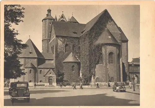 AK, Braunschweig, Blich zum Dom, um 1940