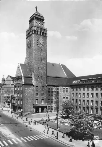 AK, Berlin Neukölln, Rathaus, um 1960