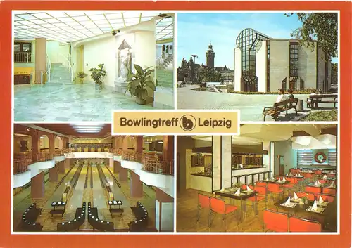 AK, Leipzig, Bolingtreff Leipzig, vier Abb., 1988