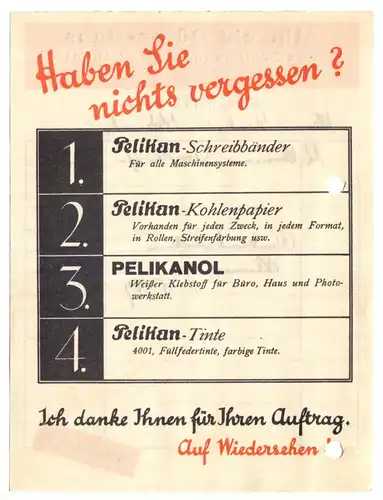 Rechnung, Albrecht Dürer-Haus Max Schmann, Vacha Rhön, 15.3.1929
