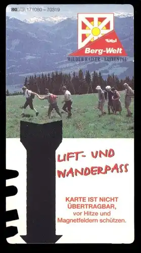 Lift- und Wanderpass, Hohe Salve, Tirol, 1997