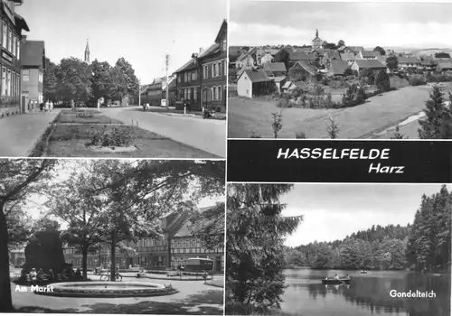 AK, Hasselfelde Harz, vier Abb., 1970