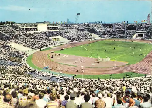 AK, Leipzig, Stadion der Hunderttausend, belebt, 1964