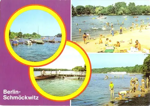 AK, Berlin Schmöckwitz, vier Abb., gestaltet, 1984