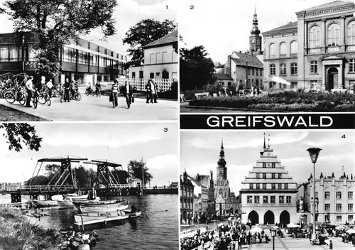 AK, Greifswald, vier Abb., 1979