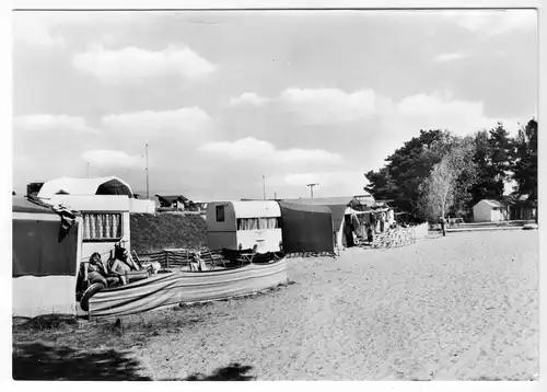 AK, Lamsfeld Kr. Lübben, Zeltplatz, belebt, Version 1, 1978