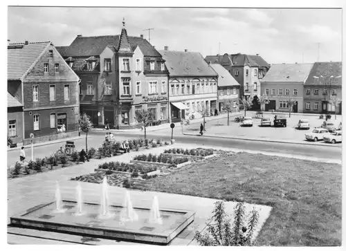 AK, Elsterwerda, Marktplatz, 1973