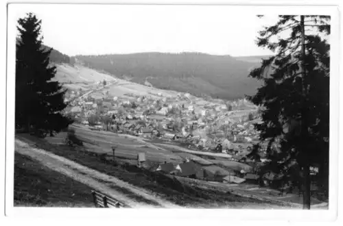 AK, Manebach Thür. Wald, Gesamtansicht, 1955