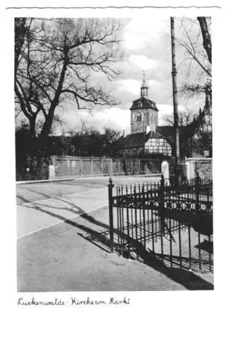 AK, Luckenwalde, Kirche am Markt, um 1940