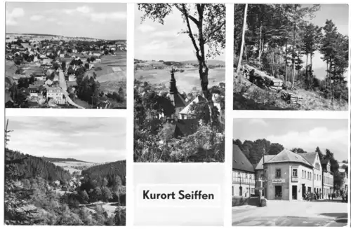 AK, Kurort Seiffen, fünf Abb., 1963