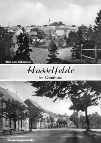 AK, Hasselfelde Harz, zwei Abb., 1965
