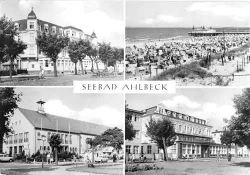 AK, Seebad Ahlbeck, Usedom, vier Abb., 1979
